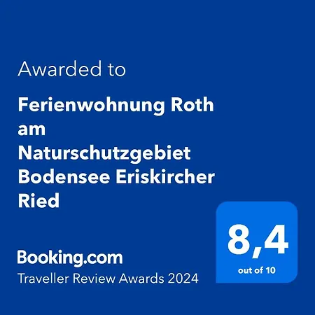 Roth Am Naturschutzgebiet Bodensee Eriskircher Ried Apartment Eriskirch